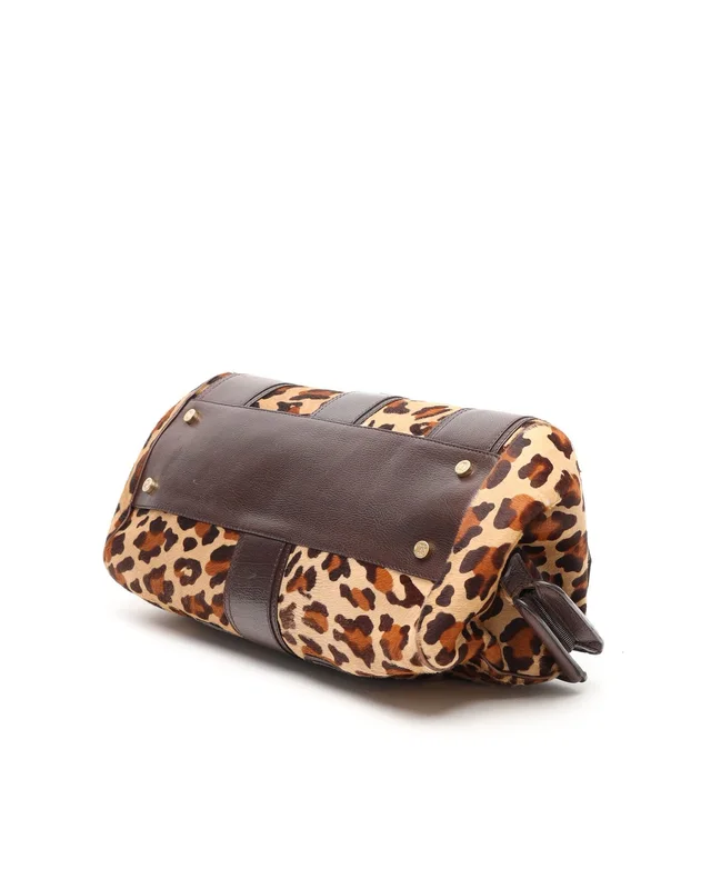 Celine Ella Leopard Ponyhair Hobo Bag in Denim from A Retro Tale, photo 5 of 10