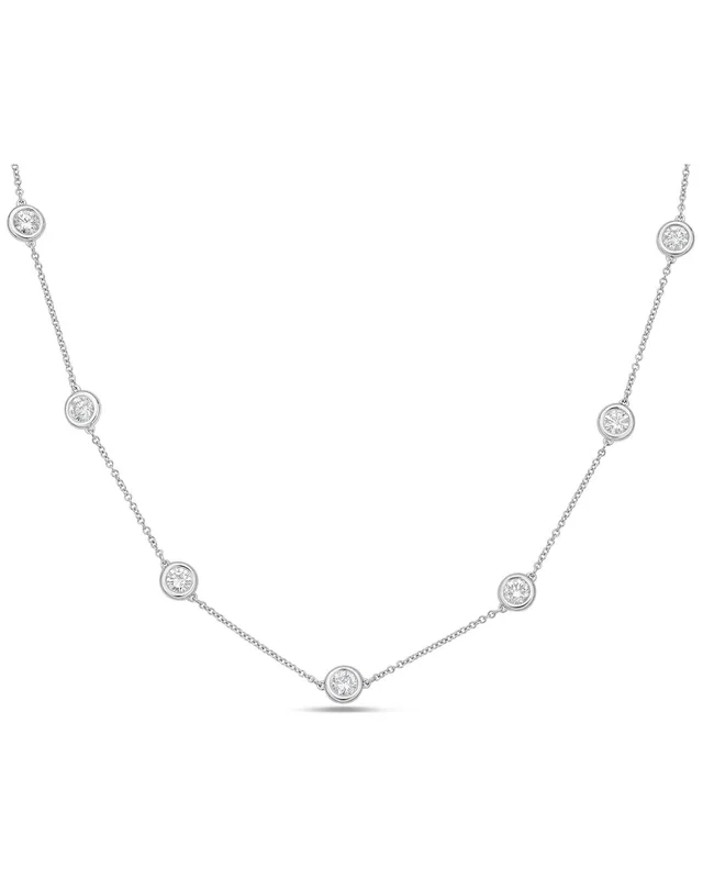 Diana M Lab Grown Diamonds Diana M. 14K 1.00 ct. tw. Lab-Grown Diamond Necklace, image 1 of 1 from Gilt