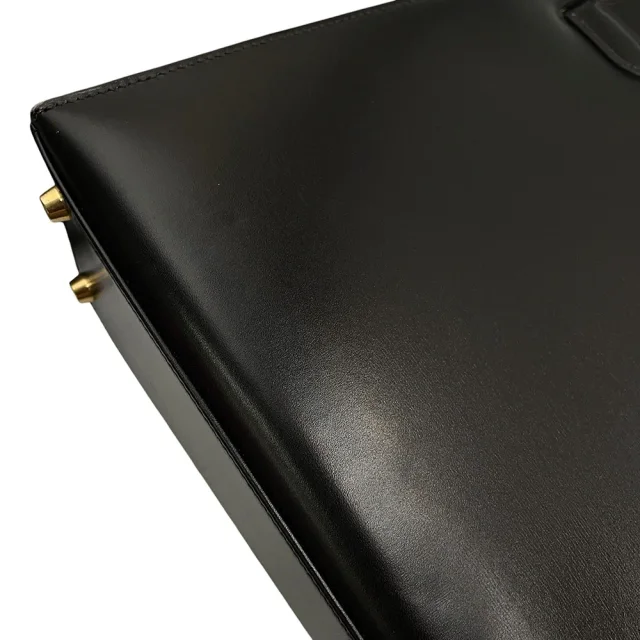 Hermès Kelly Sellier Black Box Calf Leather Size 32 in Black Box leather from GALLERY RARE, photo 14 of 21