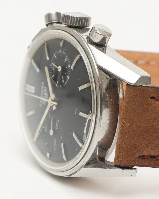 TAG Heuer Carrera 45 36mm Ref 3647n 1963 Watch in Leather from A Retro Tale, photo 2 of 2
