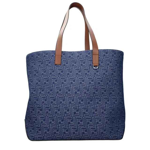 Fendi Blue Fabric Shoulder Bag in Blue from HEWI