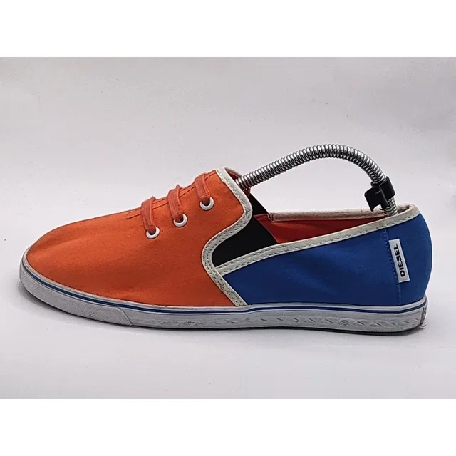 Diesel Jumanji Slip On Shoes Sneakers Women 7.5 Multicolor Orange Blue Casual in orange Canvas from Poshmark