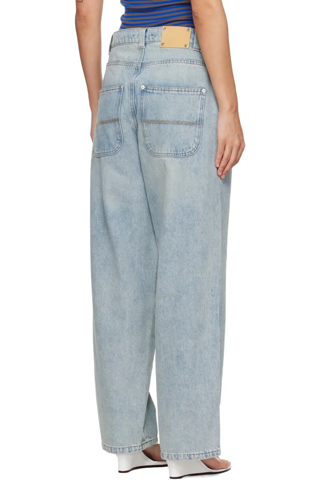 Gimaguas Blue Baggy Jeans, photo 3 of 4 from SSENSE