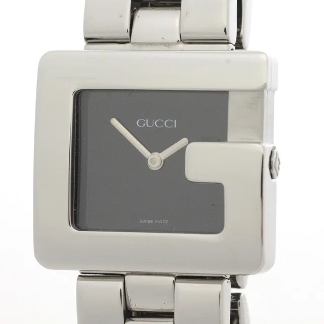 Gucci Watch Stainless Steel Black Dial Quartz in Black from The Reluxe