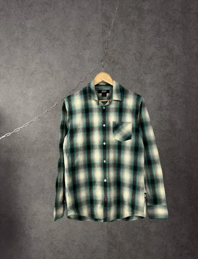Diesel 55 Designer Flannel Shirt, Men's (Size M) in multicolor from Grailed