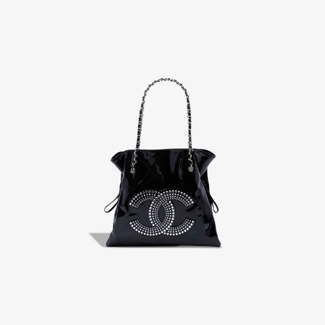 Chanel Shopping Tote Large Patent Black in Black Patent leather from SACLÀB, photo 2 of 6
