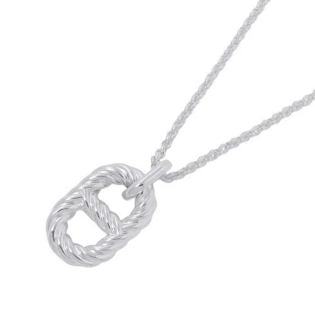 Hermès Chaine d'Ancre Area II Twist Necklace Size GM SV925 from GALLERY RARE