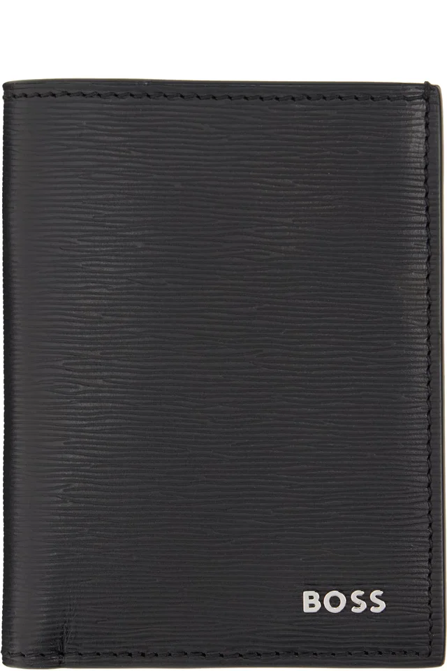 BOSS Black Vertical Bifold Card Holder from SSENSE, photo 1 of 1