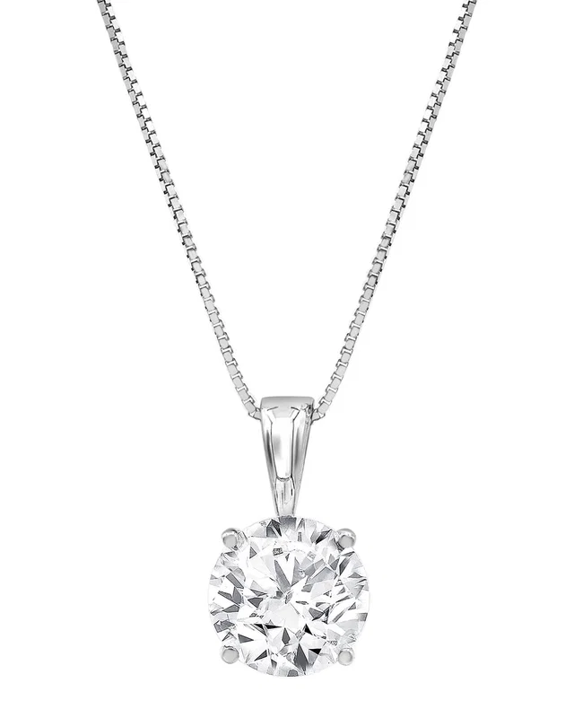 Lab Grown Diamonds 14K 0.75 ct. tw. Lab Grown Diamond Solitaire Pendant Necklace, image 1 of 1 from Rue La La