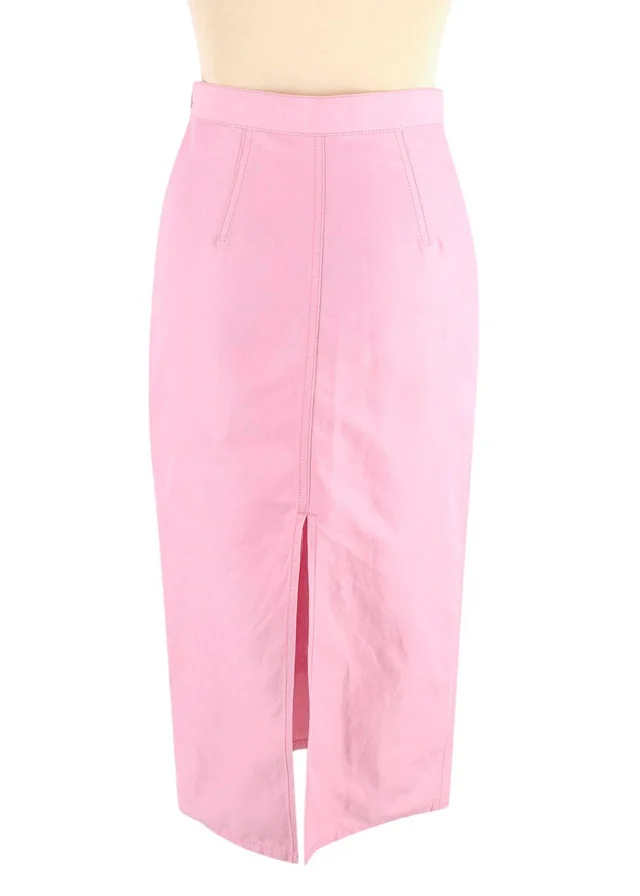 Marni Bubblegum Pink Midi Pencil Skirt in Pink Nylon from HEWI, photo 2 of 2