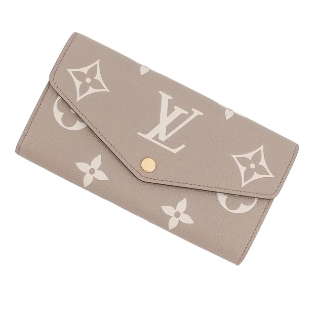 Louis Vuitton Portefeuille Sarah NM Tourterelle/ClaimM81049 Monogram Empreinte Leather in Leather from GALLERY RARE