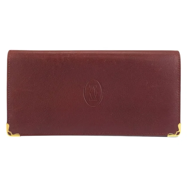 Cartier Must Line Leather Long Wallet in Leather from LuxUness