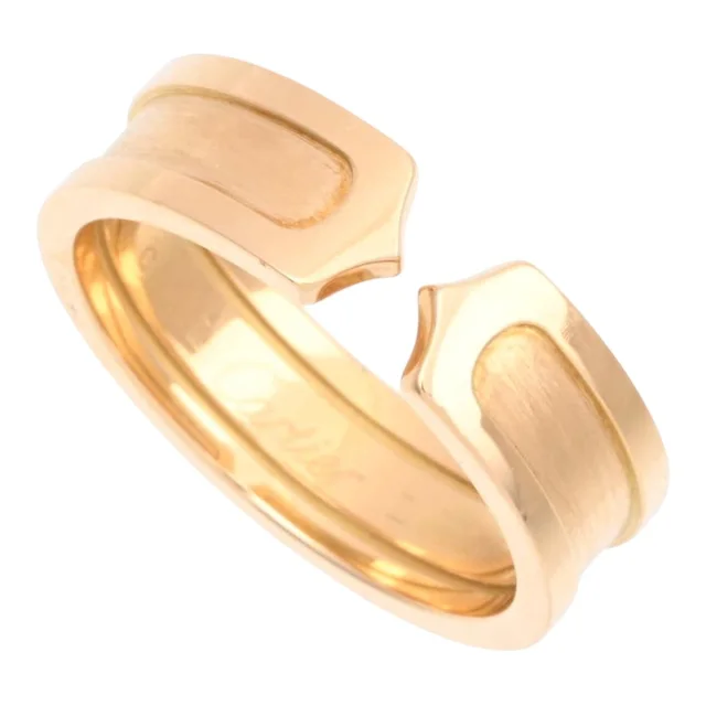 Cartier 18K C2 Ring #58 Gold in Gold from VINTAGE QOO TOKYO