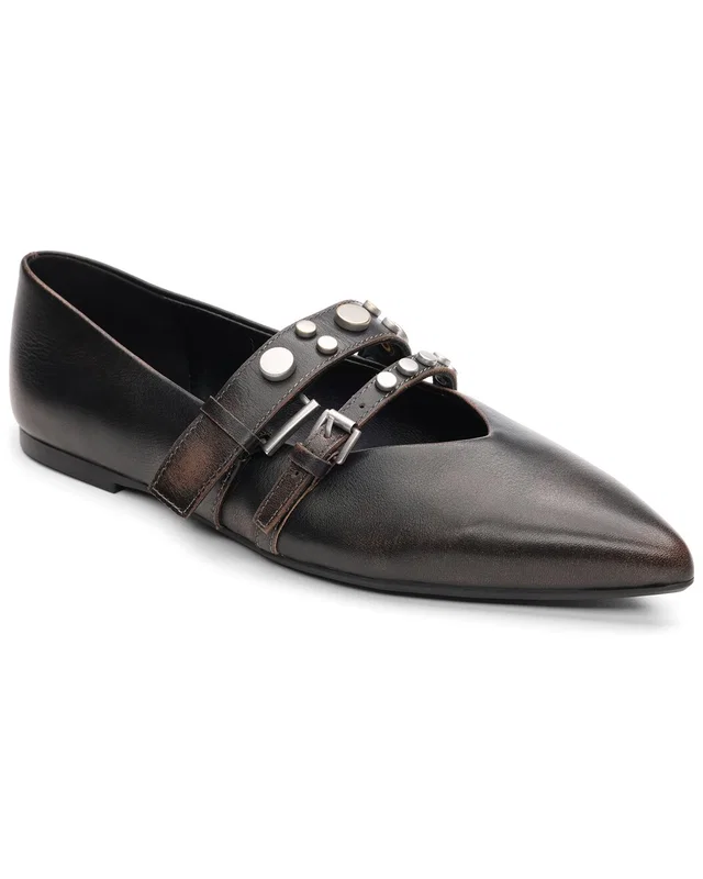 Ash Britnie Leather Flat in https://asset1.ruecdn.com/images/sw/131199/1311997925_RLSW_black.jpg, image 1 of 1 from Rue La La
