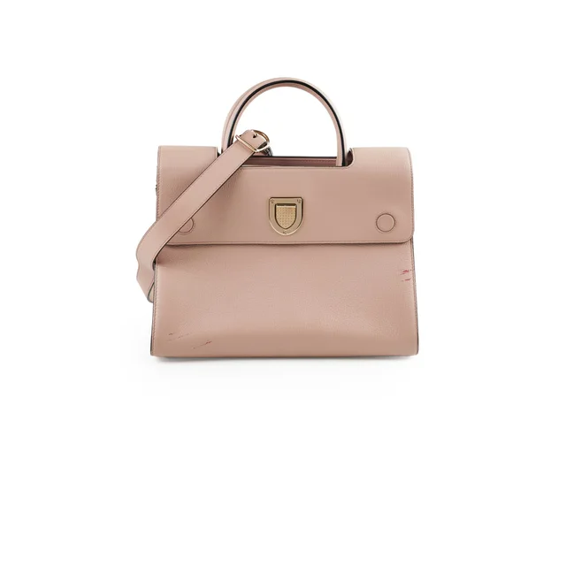 Dior Diorever Flap Dusty Pink Medium in Pink Leather from The Purse Affair