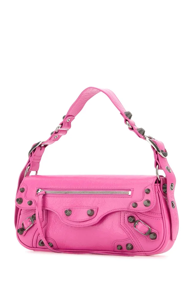Balenciaga Le Cagole Shoulder Bag — Pink in Pink Lambskin from HEWI, photo 2 of 2