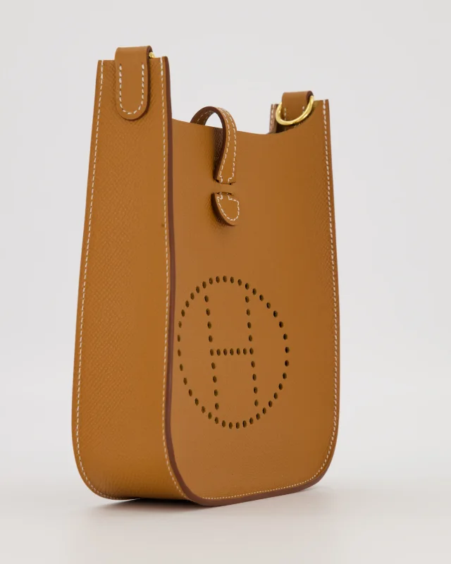 Hermès Gold Mini Evelyne Sellier Bag in Gold Epsom leather from Sellier, photo 10 of 18