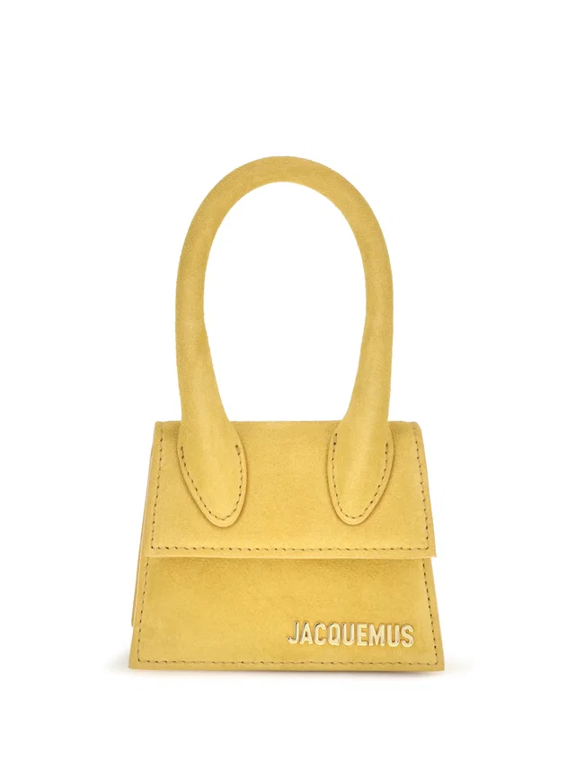 Jacquemus Top Handle Bag — Yellow Leather in Yellow Leather from HEWI