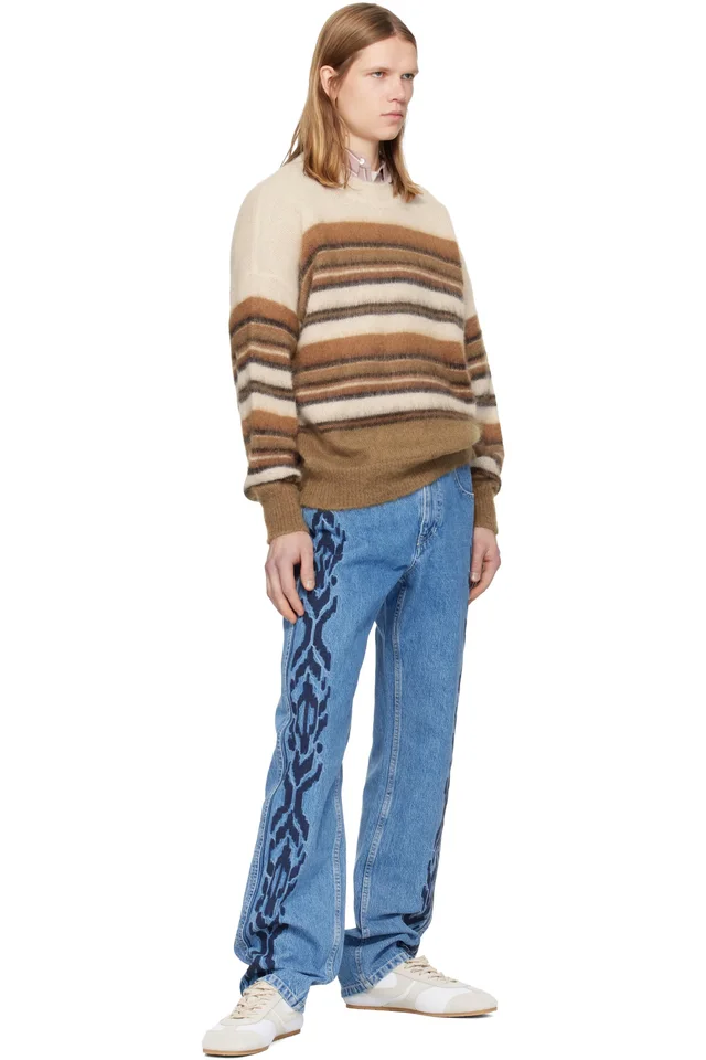 Isabel Marant Beige & Brown Drussellh Sweater, photo 4 of 4 from SSENSE