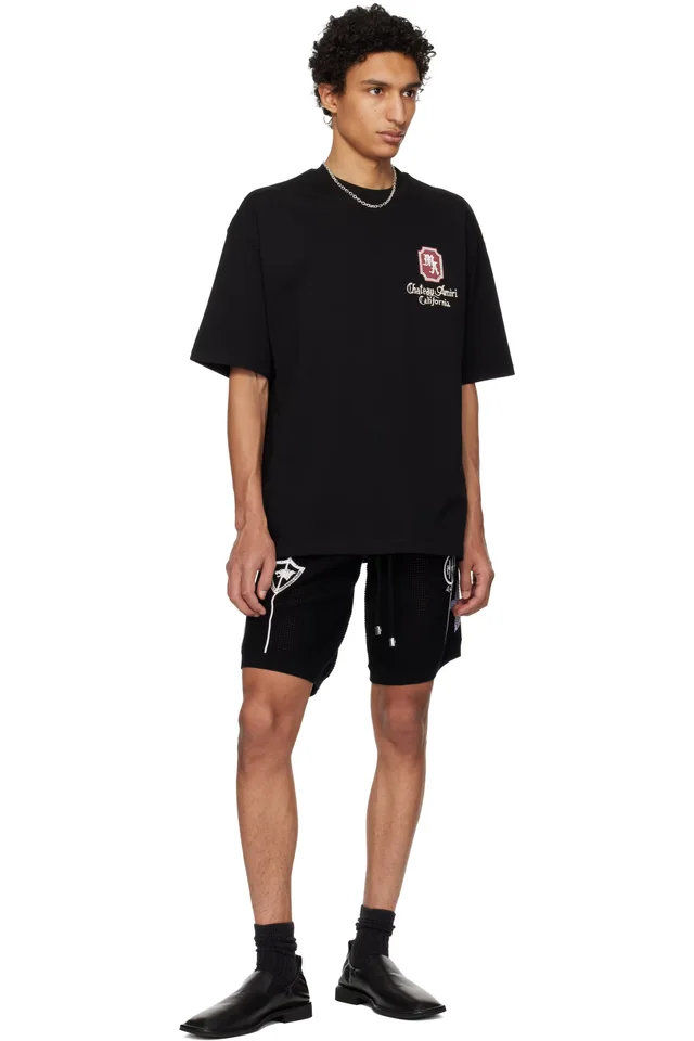 AMIRI Black MA Chateau Oversized T-shirt, photo 4 of 4 from SSENSE