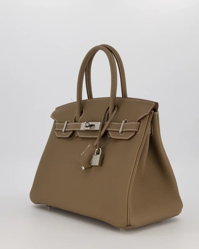 Hermès Birkin 30 Retourne Bag in Taupe Togo leather from Sellier, photo 9 of 20