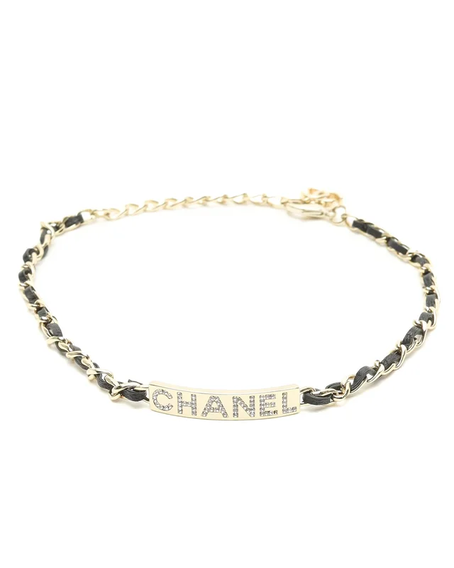 Chanel Logo Plate Choker from A Retro Tale, photo 2 of 3