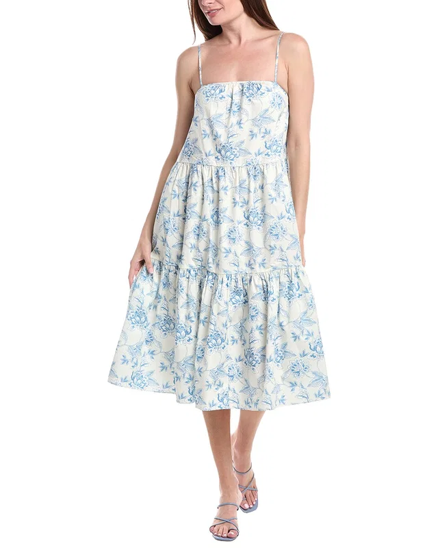 Solid & Striped The Addison Midi Dress, image 1 of 1 from Rue La La