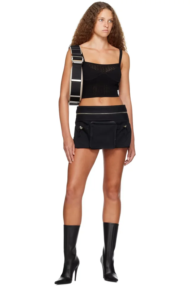 Dion Lee Black Serpent Tank Top, photo 4 of 4 from SSENSE