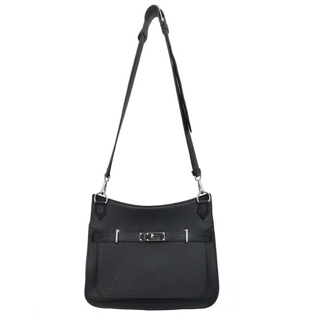 Hermès Black Taurillon Clemence Jypsiere 34 Shoulder Bag in Black Clemence leather from AMORE Vintage Tokyo
