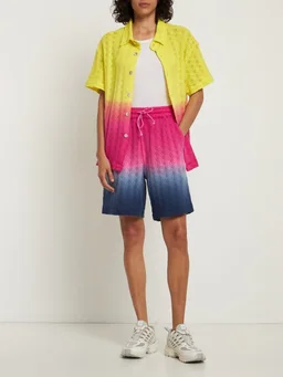 Agr Shorts with drawstring and zigzag pattern in 100% Cotton, photo 3 of 11 from LUISAVIAROMA