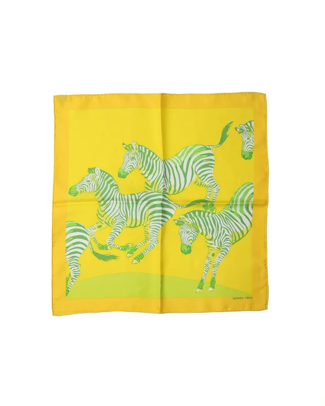 Hermès Carré 42 Zebra Silk Scarf in Silk from A Retro Tale, photo 2 of 2