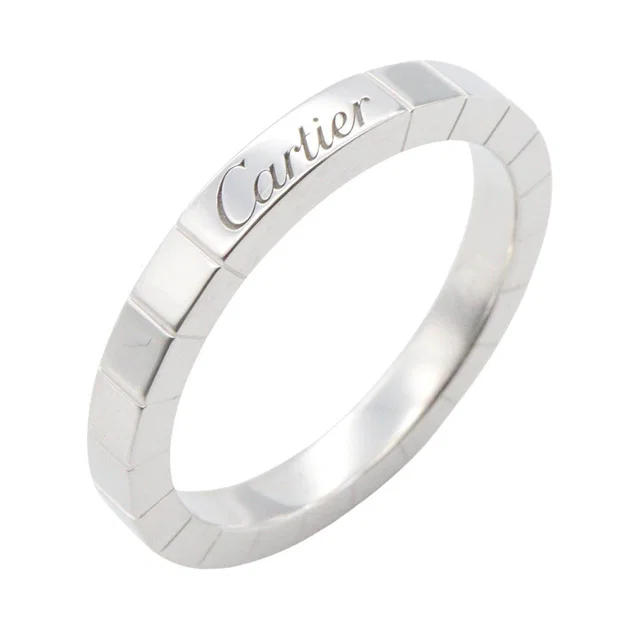 Cartier Lanieres Au750 White Gold Ring Size 16 in White from LuxUness