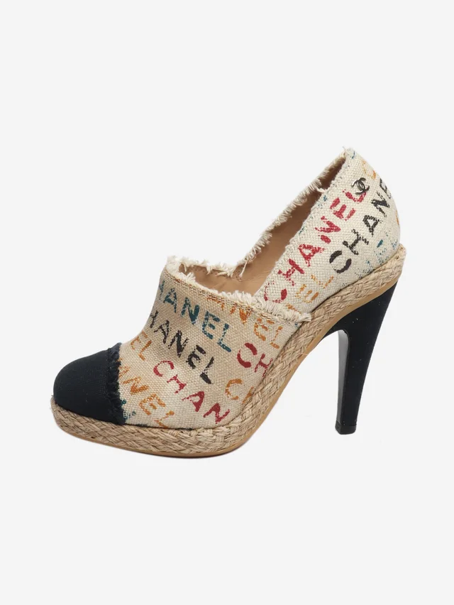 Chanel Multicolour espadrilles heels - size EU 36.5 in Canvas from Sign of the Times