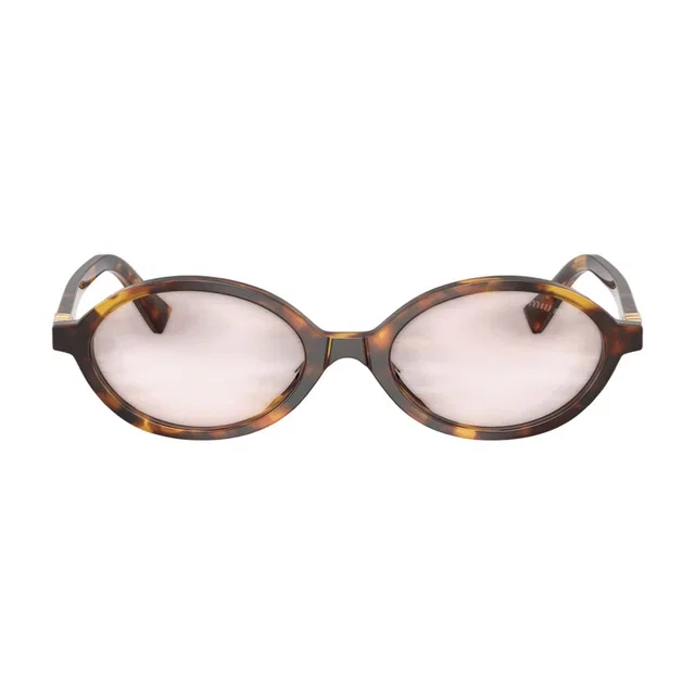 Miu Miu 0mu04zs-14l4i050 Tortoiseshell Acetate Sunglasses — Brown in Brown from HEWI