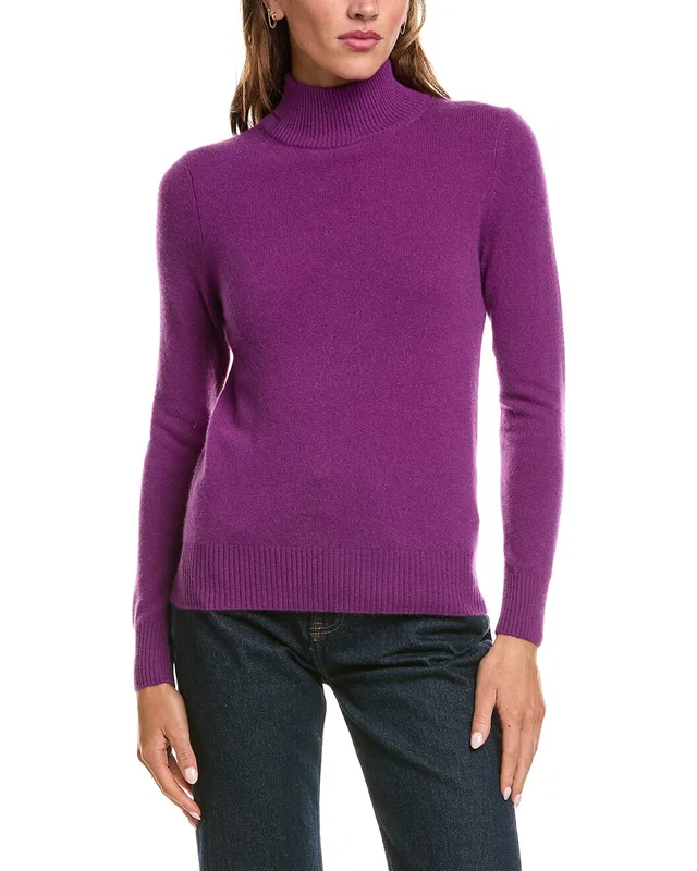 InCashmere Basic Mock Neck 100% Cashmere Sweater, image 1 of 1 from Rue La La