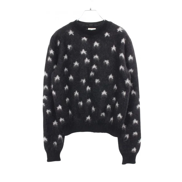 Saint Laurent Knit Star Pattern Sweater in Nylon from The Reluxe