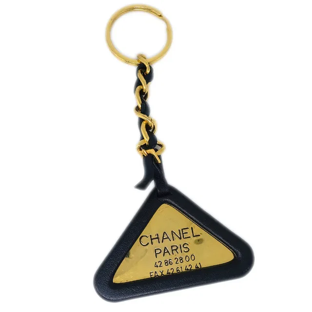 Chanel Gold Chain Key Holder 94P Small Good in Gold Leather from AMORE Vintage Tokyo