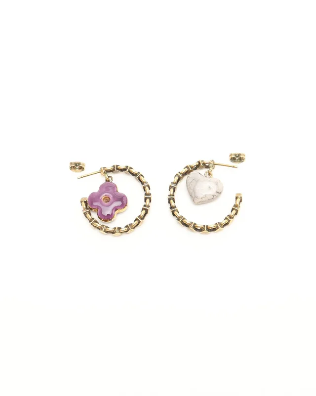 Louis Vuitton Burkle Dray Charm Baroque Hoop Earring from A Retro Tale, photo 2 of 4