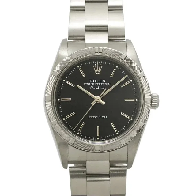 Rolex Air King Engine turned bezel 14010 Serial P Automatic Mens from Luxury Promise