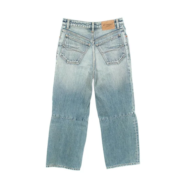 Balenciaga Cotton Denim Pants in Denim from LuxUness, photo 2 of 2