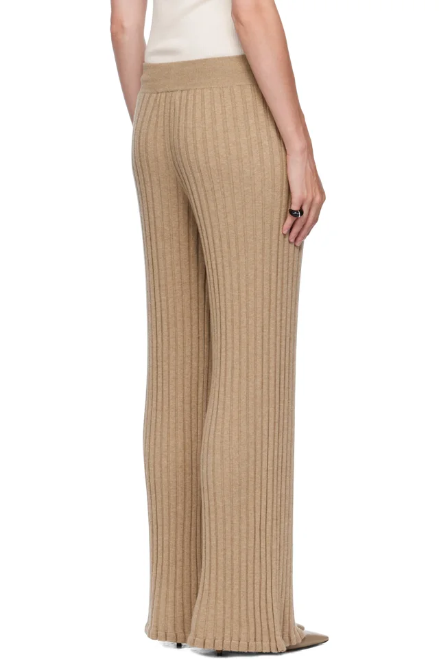 LISA YANG Beige Eveline Trousers, photo 3 of 4 from SSENSE
