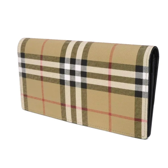 Burberry Vintage Check Leather Long Wallet in Leather from LuxUness, photo 2 of 2