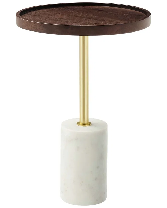 Modway Amina Round Acacia Wood Side Table, image 1 of 1 from Rue La La