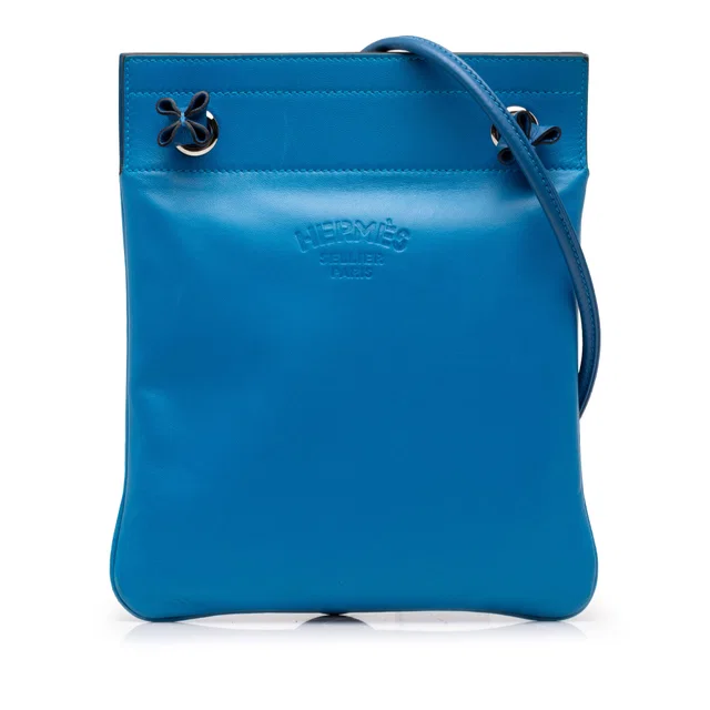 Blue Hermès Mini Swift Aline Bag in Blue Swift leather from Designer Revival