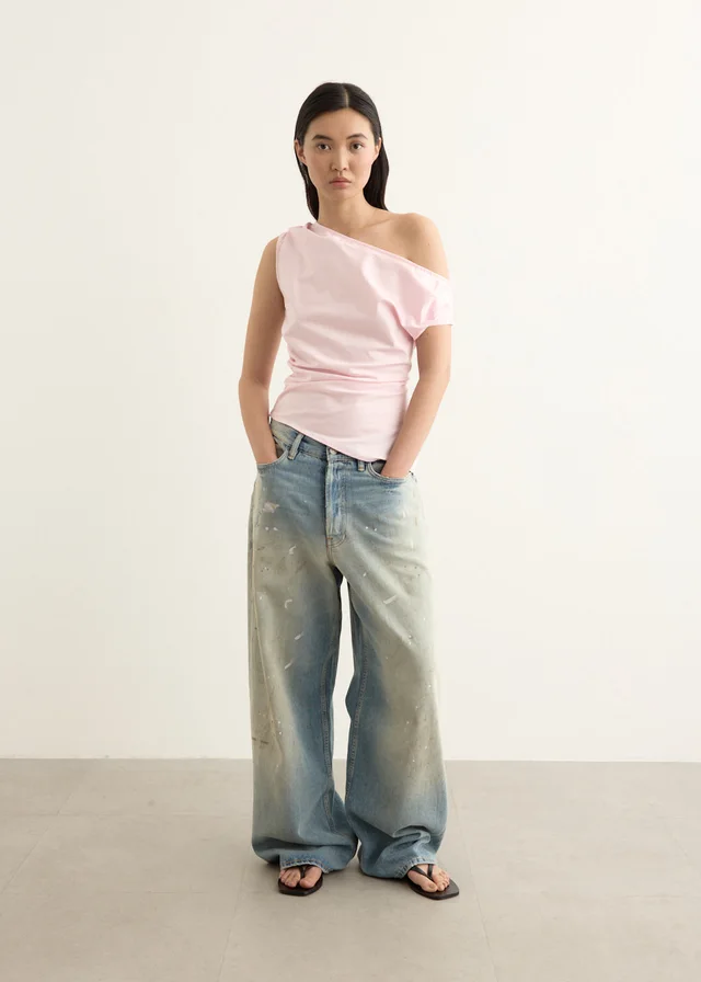 Incu Collection Echo Draped Top in Pink from Incu, photo 1 of 1
