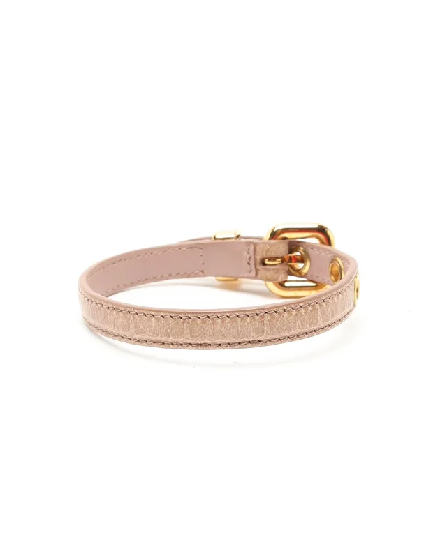 Miu Miu Heart Charm Leather Bracelet in Leather from A Retro Tale, photo 3 of 4