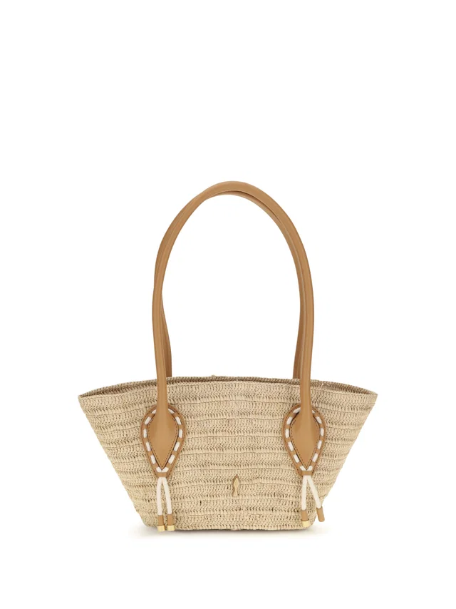 Christian Louboutin Shoulder Bag — Beige Raffia in Beige Raffia from HEWI