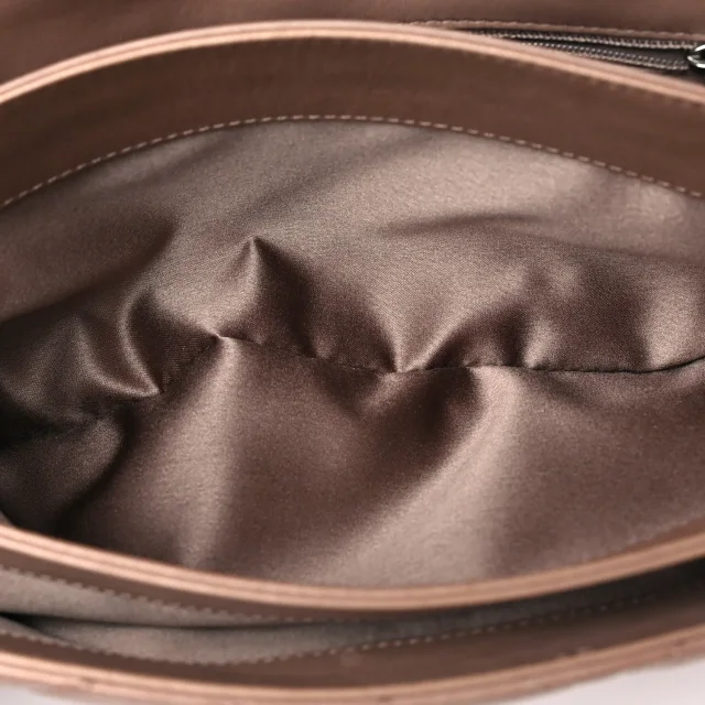 Quilted Chanel 3 Accordion Flap Bag Dark Beige in Beige Lambskin from FASHIONPHILE, photo 5 of 10