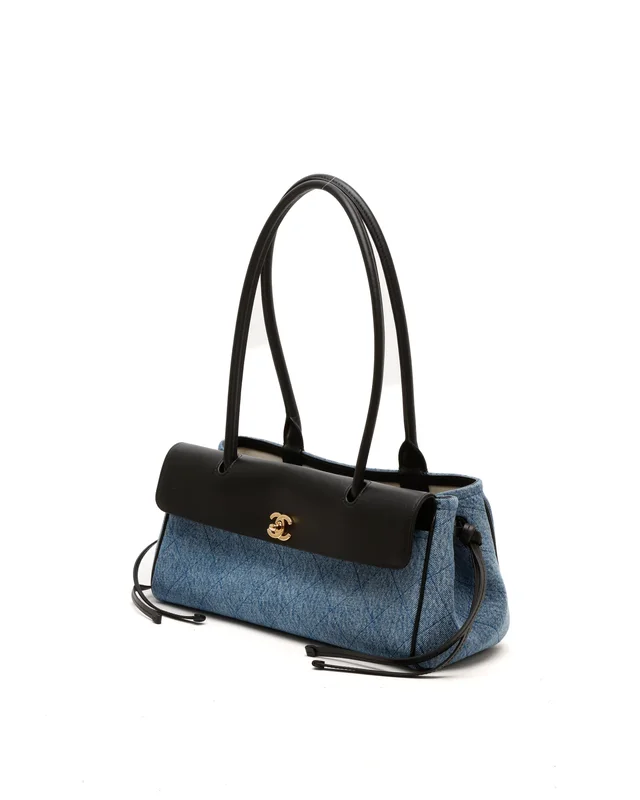 Chanel 2026 Small Denim Urban Essentials Shopping Bag in Denim from A Retro Tale, photo 2 of 2