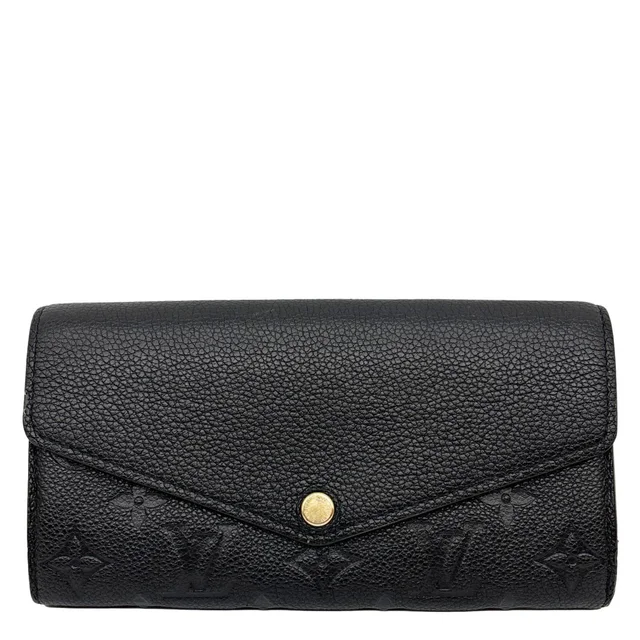 Louis Vuitton Sarah NM Monogram Empreinte Leather Wallet Black in Black Leather from Dallas Designer Handbags